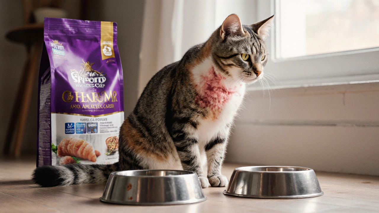 Как понять, что у кота аллергия на корм: основные симптомы и что делать