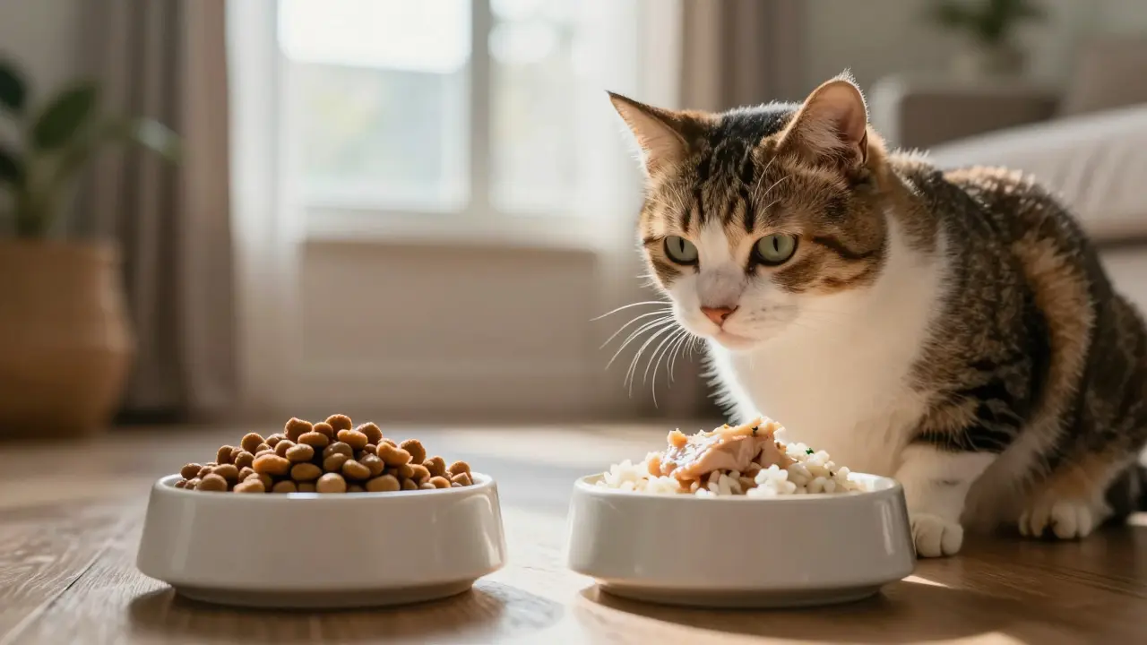 Можно ли чередовать сухой корм и натуральную пищу для кошек: правильный подход