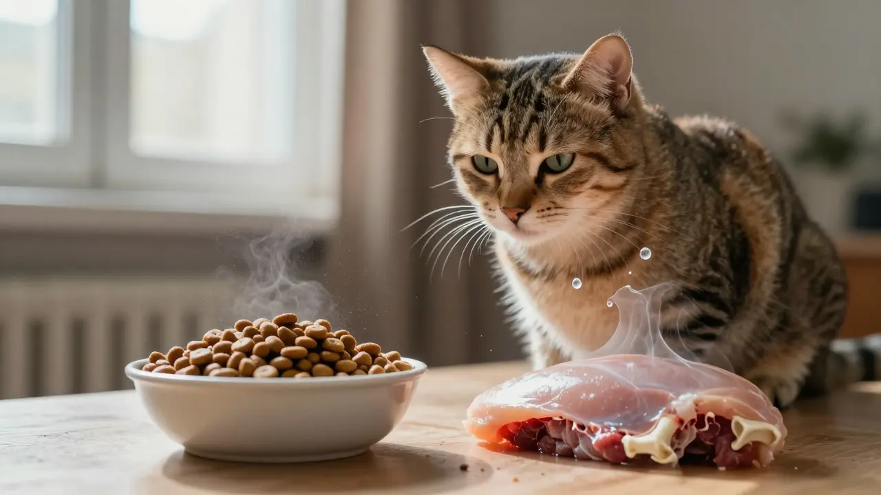 Почему нельзя кормить кота только сухим кормом и мясом