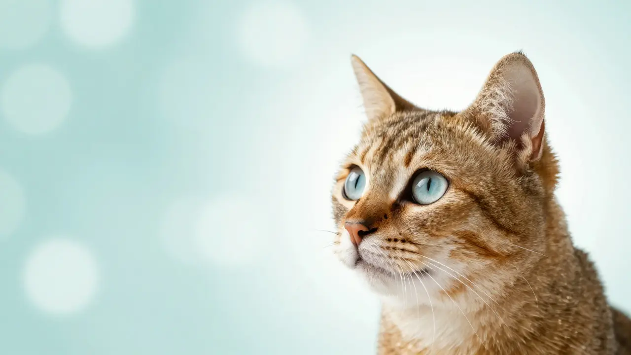 Крупный план здоровой кошки с блестящей шерстью и ярким взглядом